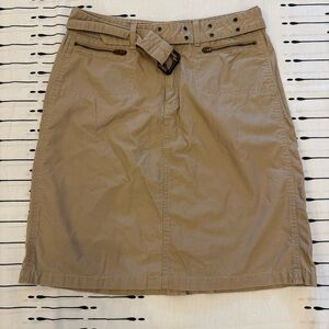 Elegant Tan A-Line Women's Skirt